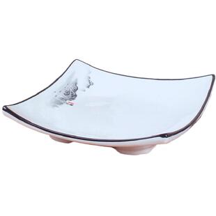 国风炒菜盘子凉菜盘拌面盘深盘沙拉盘菜盘炒面盘异形盘釉下彩