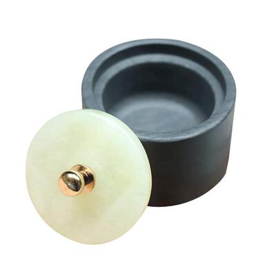 玉石砚台小楷书法专用带盖原