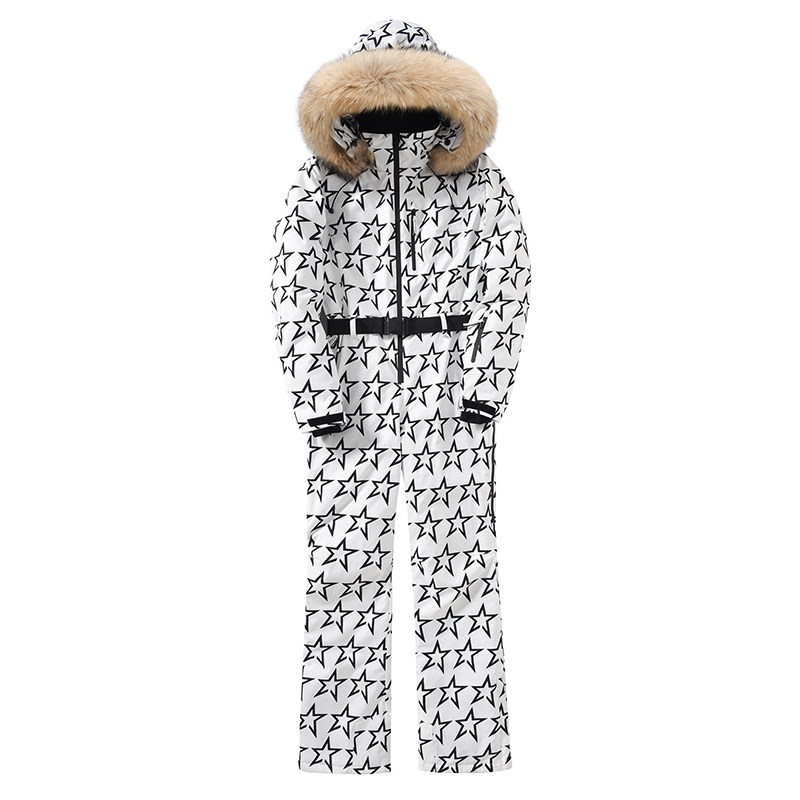 女款连体修身显瘦滑雪衣裤套装