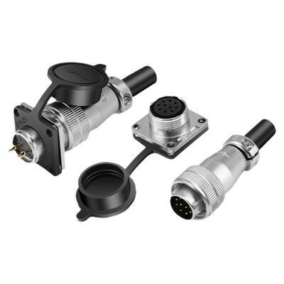 WS16航空插头连接器方形插座