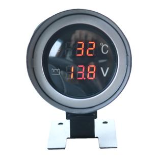 工程车挖掘机水温电压一体表炮筒式汽车卡车货车12v24v数显款农机