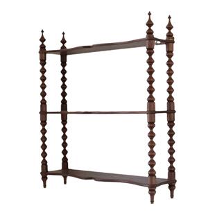 imooo法式中古置物架挂墙隔板架咖啡店民宿欧式复古杯盘器物展示