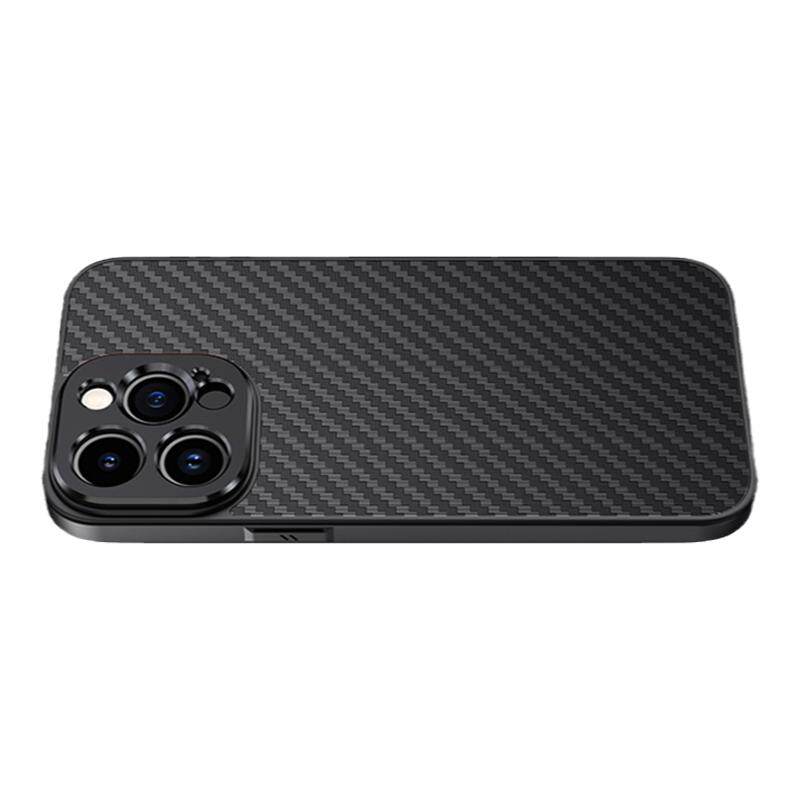适用iphone苹果13141516系列凯夫拉芳纶碳纤维手机壳17mm螺口镜头适配摄影手机壳
