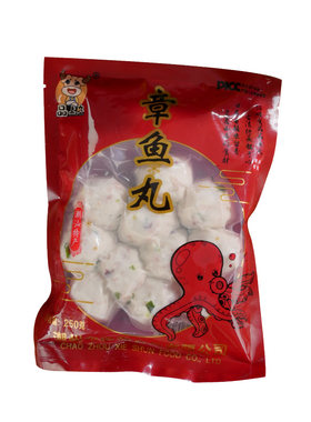 潮汕手工鱼丸1000g正宗章鱼丸