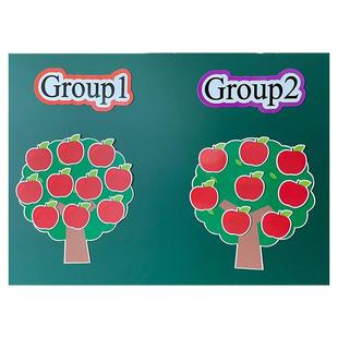 英语文数学教师公开课堂游戏奖励机制磁性贴磁铁小学生儿童幼儿园比赛竞赛小组PK激励教具磁力板书冰箱黑板贴