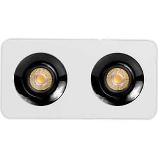 爱多辉led明装射灯超薄cob双头斗胆灯客厅过道无主灯照明7558双头