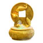 聚宝盆风水轮招财摆件开业礼品桌面流水摆件办公室公司前台循环水