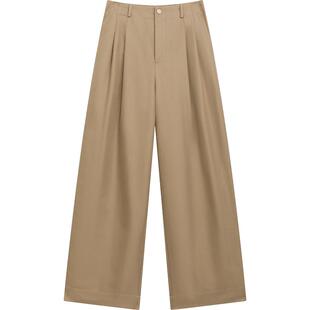 【播奥莱】播阔腿裤女商场同款24新梨型身材显瘦直筒裤BDR2KD0917