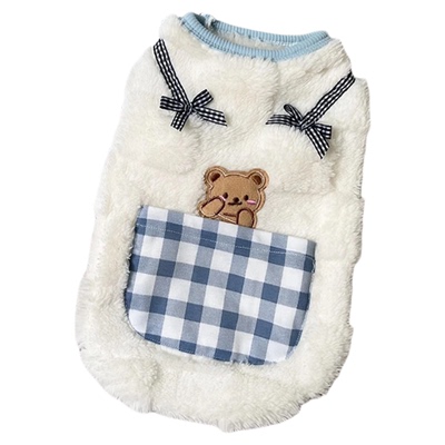 猫咪衣服秋冬天加绒背心宠物