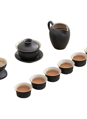 榜盛黑陶功夫茶具单品中式陶瓷