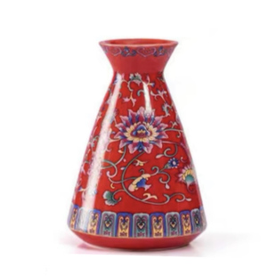 陶瓷珐琅彩迷你花插花瓶茶具摆件办公室花盆轻奢家居水培陶艺花器