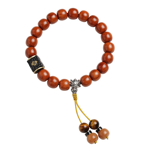 猴头手串男女核桃文玩老型光珠佛珠手链精品国风祥云配饰藏式醒狮