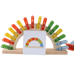 儿童蒙氏夹子夹夹教具手指精细动作婴幼儿园玩具益智生活区域投放