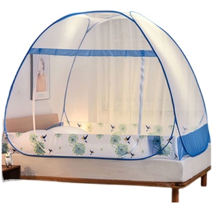 蚊帐蒙古包免安装防摔折叠宿舍家用单双人床公主风1.2米1.5m8帐篷