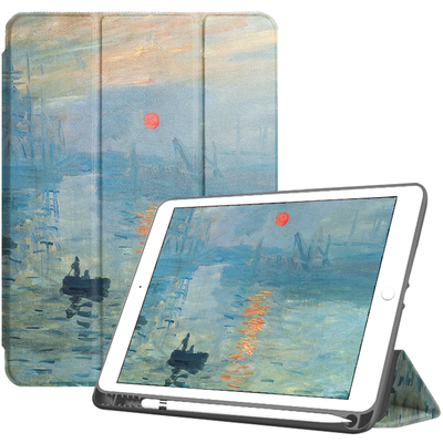 2021ipad9保护套带笔槽硅胶三折