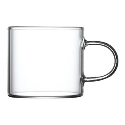 透明耐热小茶杯高硼硅玻璃送托盘