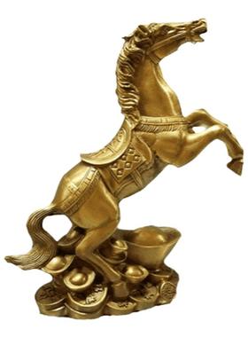 黄铜铜马摆件发财马创意家居装饰