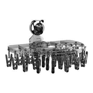 吸盘式晾晒架折叠内衣袜子阳台壁挂多夹子晾袜架防风晒袜子架神器