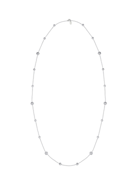 CINNLER菱格编织球满天星长项链