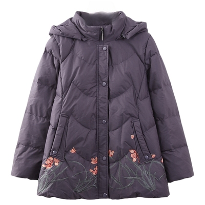 依佈奶奶冬装中长款羽绒服外套