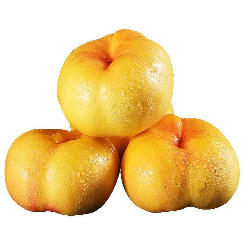 黄金蟠桃水蜜桃黄油蟠桃新鲜桃