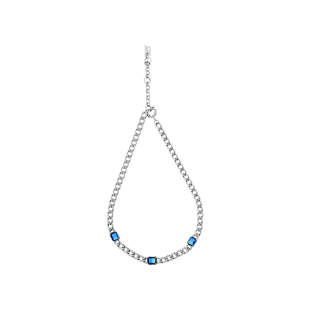 【张若昀同款】BLACKHEAD/黑头项链锁骨链男女双色渐变钻新原创