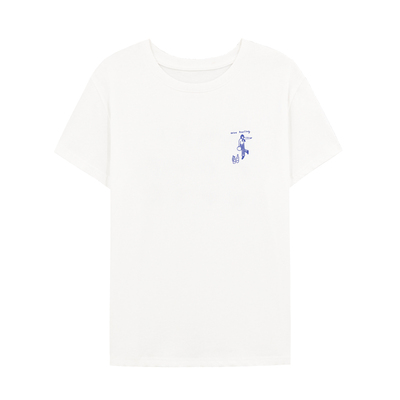 MISAZ手绘字母印花针织圆领T恤