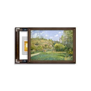 美式电表箱装饰画2026新款电箱遮盖板风景油画电闸盒子壁画免打孔