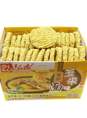 弘威玉米面非油炸方便面火锅面饼