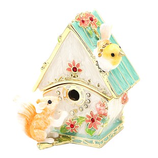 日本Picals松鼠木屋创意手首饰品收纳盒子桌面摆件女友儿童节礼物