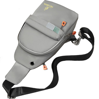 机车风休闲风胸前单肩小背包