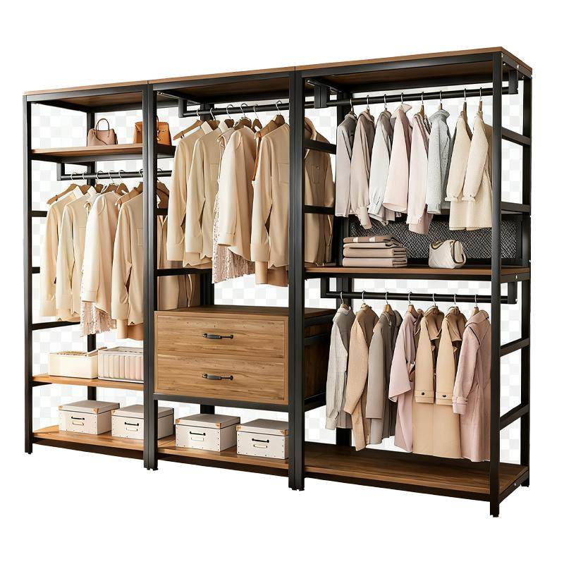 梦森富开放式衣帽架落地卧室新款