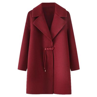 高档双面呢大衣毛呢外套2025春季