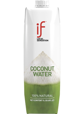 if椰子水泰国进口0添加家庭装1L