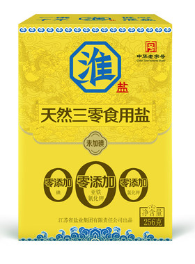 淮盐天然三零食用盐无碘无抗结剂