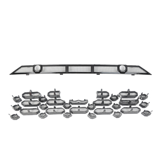 适用奥迪Q5L防虫网A6LA4L专用前中网水箱防尘罩外观装饰改装配件