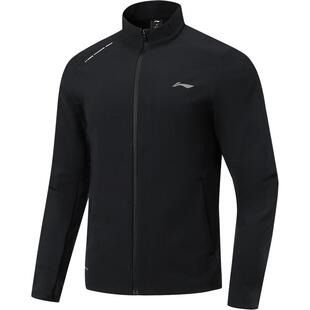 李宁外套男士健身系列开衫长袖茄克防泼水春季加绒保暖针织运动服