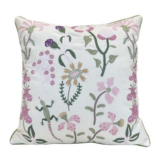 法式清新重工绣花抱枕靠垫公主房卧室客厅沙发腰枕床头靠背靠枕套