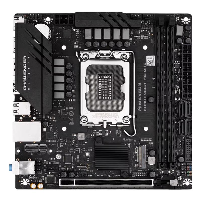 铭瑄挑战者H610ITX 2lan/铭瑄 B650ITX WIFI 主板小喆A1P电脑机箱