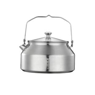 柯曼露营烧水壶SW-1不锈钢茶壶 登山轻量开水壶户外泡茶冲咖啡壶