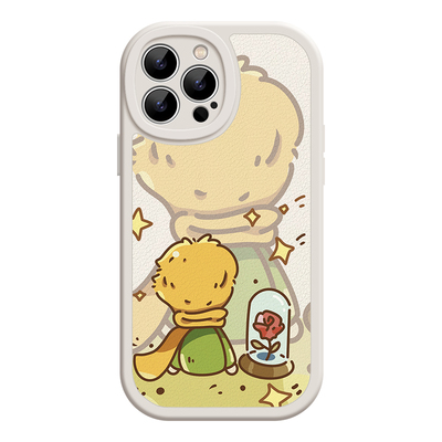 小王子鲜花iPhone17promax苹果14华为mate80p70小米15新款iqoo15适用荣耀magic8软vivox300红米K90情侣手机壳