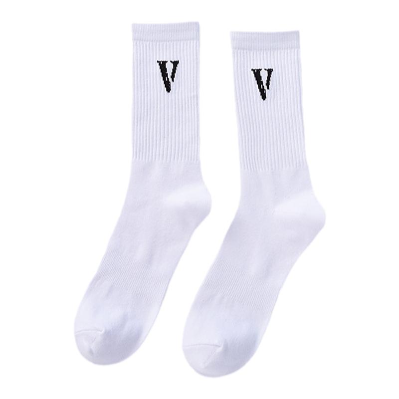 大V长袜男女中筒VLONE运动袜子