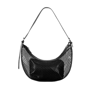 JOZY新款镂空月牙包法式小众设计网格半月包渔网包网兜包慵懒女包