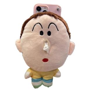 趣味恶搞怪鼻涕抽纸盒手机壳15苹果14pro max毛绒公仔适用iPhone13/12P斜挎背带零钱包11Xs超萌卡通可爱8创意