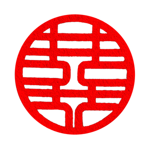 结婚撒床小喜字抛洒压床迷你新娘手抛撒果盘装饰无纺布婚礼用品