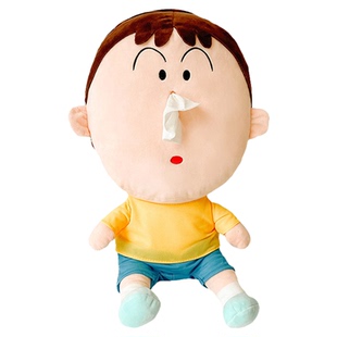 阿呆抽纸盒创意纸巾盒毛绒玩具啊呆纸抽玩偶公仔娃娃搞怪礼物儿童