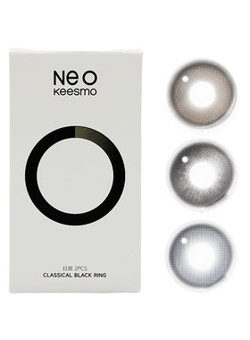 韩国NEO经典小黑环系列美瞳日抛2片彩色隐形眼镜近视自然官旗正品