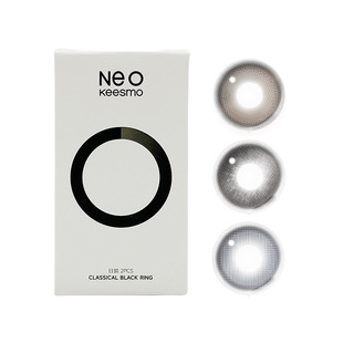 韩国NEO经典小黑环系列美瞳日抛2片彩色隐形眼镜近视自然官旗正品
