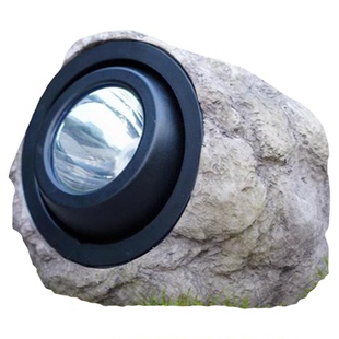 太阳能户外庭院灯石头射灯2026新款草坪照树灯防水花园氛围景观灯