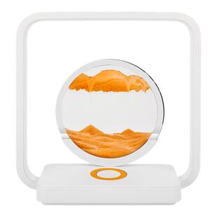 创意流沙画无线充电小夜灯礼品生日礼物艺术装饰桌面摆件氛围台灯